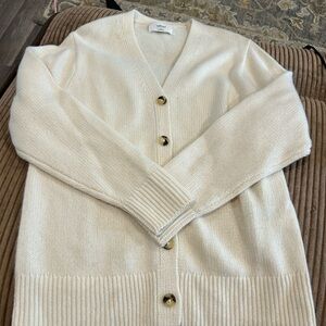 Wilfred Cream Cardigan Sweater